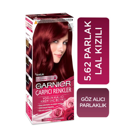 Garnier Çarpıcı Renkler Saç Boyası 5.62 Parlak Lal Kızılı