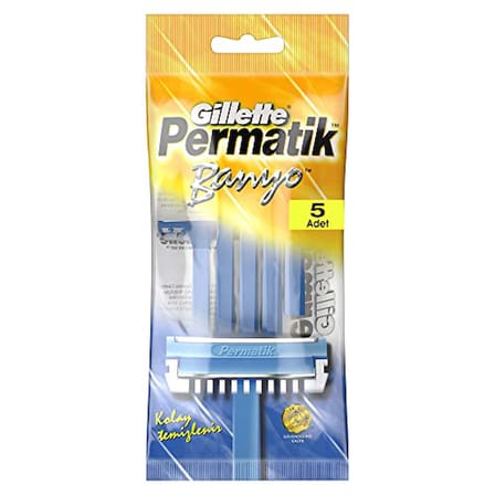 Gillette Permatik Banyo Kullan At Erkek Tıraş Bıçağı 5 Adet