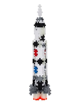 Plus Plus Saturn V Rocket, 240 Parça, Tüp İnşa ve Yapı Seti Oyuncağı