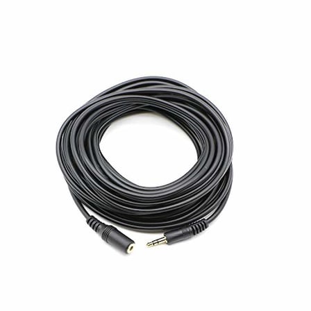 Alfais Al-4807 3.5 mm Kulaklık Ekleme Uzatma Kablosu Dişi Erkek, Siyah, 10 Metre