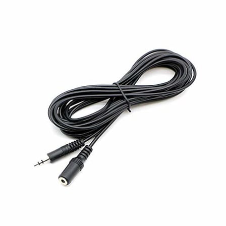 Alfais Al-4807 3.5 mm Kulaklık Ekleme Uzatma Kablosu Dişi Erkek, Siyah, 10 Metre