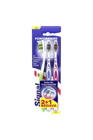 Signal Performans Etkin Diş Temizliği 2+1 Orta Diş Fırçası