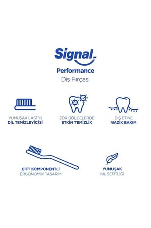 Signal Performans Etkin Diş Temizliği 2+1 Orta Diş Fırçası