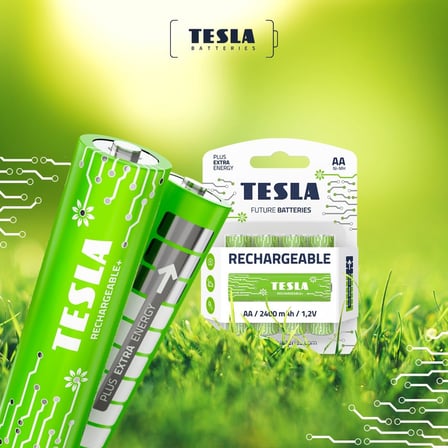 Tesla Şarj edilebilir pil AA (HR06, kurşun kalem pil, blister) 4 adet