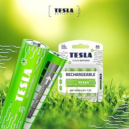 Tesla Şarj edilebilir pil AA (HR06, kurşun kalem pil, blister) 4 adet