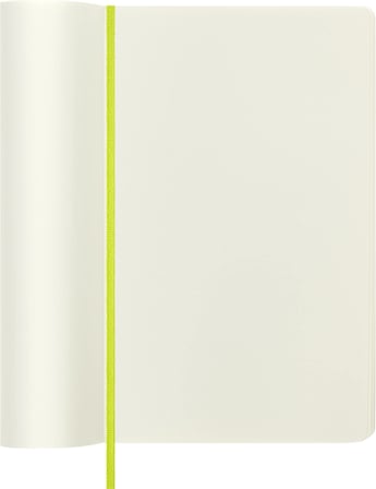 Moleskine - Klasik not defteri, boş sayfalar, yumuşak kapak ve elastik kilit, boyut 13 x 21 cm, limon yeşili, 240 sayfa