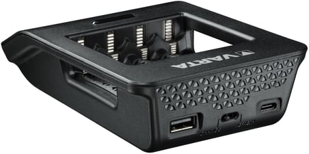 VARTA Akü şarj cihazı, 4 x AA 2100 mAh dahil, şarj edilebilir AA/AAA, LCD Charger+ için, tek yuvalı şarj, 2 mod: Şarj, tazeleme