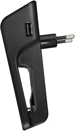 VARTA Akü şarj cihazı, 4 x AA 2100 mAh dahil, şarj edilebilir AA/AAA/9V ve USB cihazlar için, LCD Plug Charger+, tek yuvalı şarj, siyah