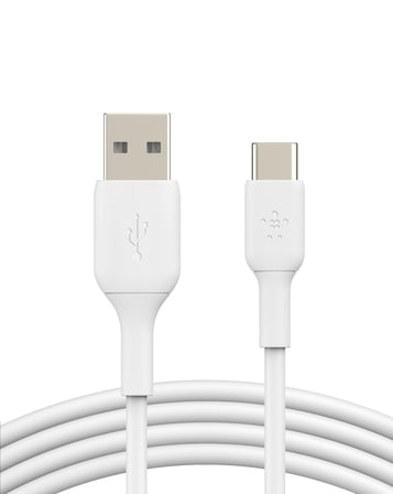 Belkin USB-C Kablosu (Boost Charge USB-C-USB Kablosu, Note10, S10, Pixel 4, iPad Pro, Switch ve daha fazlası için USB C Tipi Kablosu) 1 metre, Beyaz