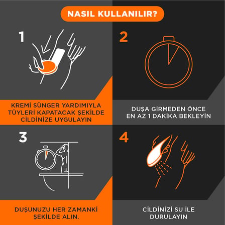 Veet Men Duşta Tüy Dökücü Krem Erkeklere Özel Vücut, Bacak ve Koltuk Altı 150 ml