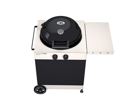 Outdoorchef Arosa 570 G TEX Yeni Barbekü, Tekstil Kabin, LPG'li Barbekü Mangal Ayaklı, 9.5 kW Isı Gücü,57 cm Barbekü Izgara, Çelik Brülör Sistemi, Siyah
