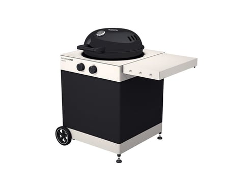 Outdoorchef Arosa 570 G TEX Yeni Barbekü, Tekstil Kabin, LPG'li Barbekü Mangal Ayaklı, 9.5 kW Isı Gücü,57 cm Barbekü Izgara, Çelik Brülör Sistemi, Siyah