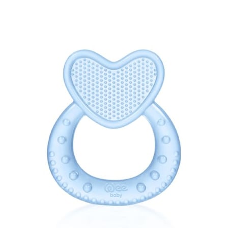 Wee Baby Kalpli Silikon Diş Kaşıyıcı - MAVİ