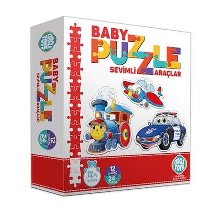 Circle Toys Baby Puzzle Sevimli Araçlar