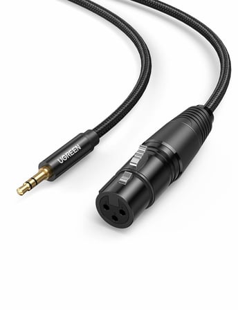 Ugreen 3.5mm to XLR Mikrofon Ses Kablosu Örgülü 2 Metre
