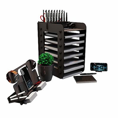Kuk Robinia A4 Evrak Rafı Ofis Masaüstü Organizer Set (Siyah)