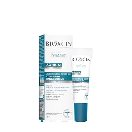 Bioxcin Acnium Konsantre Bakım Serumu 15 ml – Akneye Eğilimli Ciltler İçin Sebum Dengeleyici ve Neml