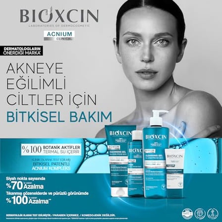 Bioxcin Acnium Konsantre Bakım Serumu 15 ml – Akneye Eğilimli Ciltler İçin Sebum Dengeleyici ve Neml