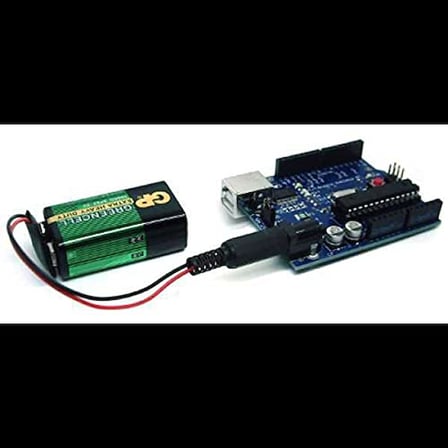 robotistan 9 V Pil Barrel Dönüştürücü Kablo - 9 V to DC Barrel Adapter