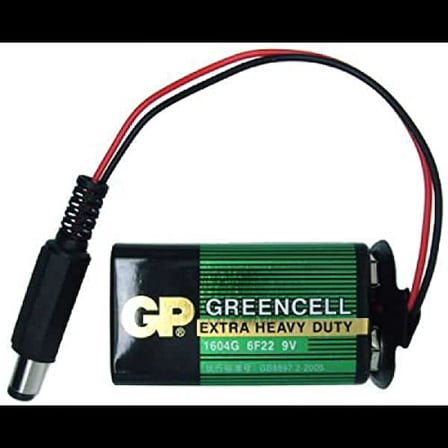 robotistan 9 V Pil Barrel Dönüştürücü Kablo - 9 V to DC Barrel Adapter