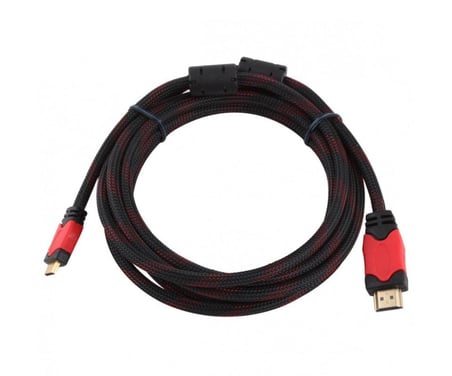 PDAteknoloji Concord HDMI Kablo 1.5 Metre Ses ve Görüntü Aktarım Kablosu - Siyah/Kırmızı