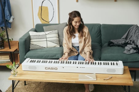 Casio CDP-S110WE Dijital Piyano (Beyaz)