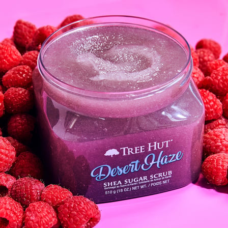 Tree Hut Desert Haze Shea Sugar Scrub | Peeling vücut peelingi, yumuşak ve nemli bir his için ölü ve
