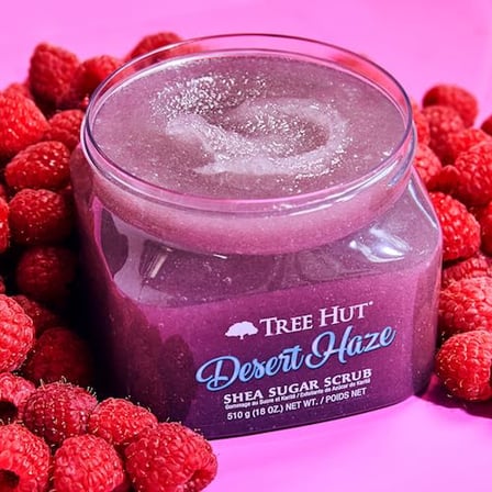 Tree Hut Desert Haze Shea Sugar Scrub | Peeling vücut peelingi, yumuşak ve nemli bir his için ölü ve