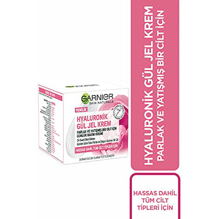 Garnier Hyaluronik Gül Jel Krem Parlak ve Yatışmış Bir Cilt İçin Günlük Bakım Kremi (50 ml)