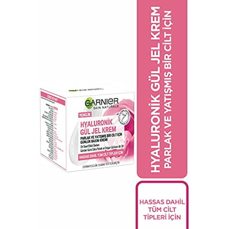 Garnier Hyaluronik Gül Jel Krem Parlak ve Yatışmış Bir Cilt İçin Günlük Bakım Kremi (50 ml)