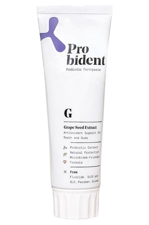 Probident Aktif Probiyotik Doğal Florürsüz Diş Macunu Üzüm Çekirdeği Özüt Ilaveli Ağız Kokusu