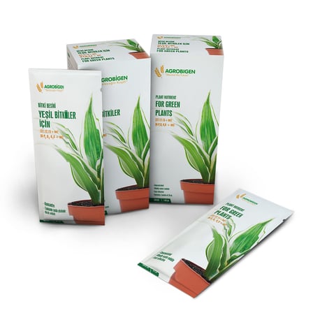Agrobigen Yeşil Bitkiler için Bitki Besini(Katı-35 gr x 4 adet)