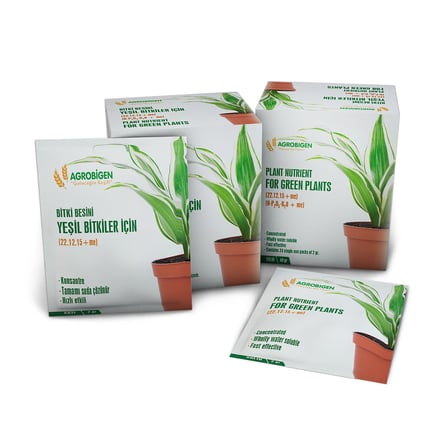 Agrobigen Yeşil Bitkiler için Bitki Besini(Katı-2 gr x 24 adet)