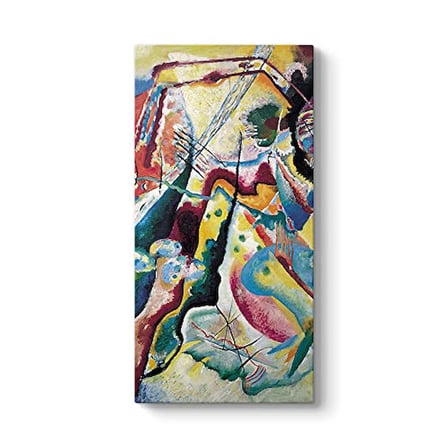 Wassily Kandinsky‏ - La Tache Rouge Tablosu 40 x 80