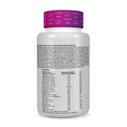 Qlife Multivitamin & 30 Kapsül 13 Vitamin 7