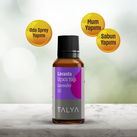 Talya%100 Saf Lavanta Uçucu Yağı 10ml - Cilt Bakımı - Difüzör için Aromaterapi Yağı