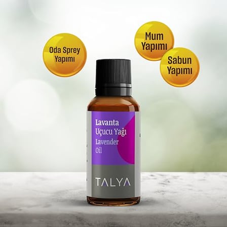 Talya%100 Saf Lavanta Uçucu Yağı 10ml - Cilt Bakımı - Difüzör için Aromaterapi Yağı