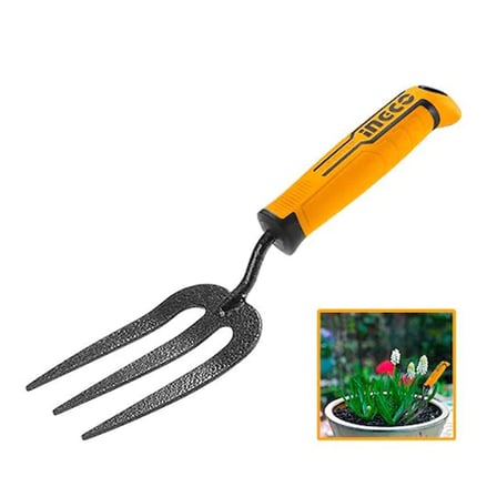 Badem10 İngco Metal Bahçe Çatalı Pvc Saplı Hobi El Çatalı 320 mm