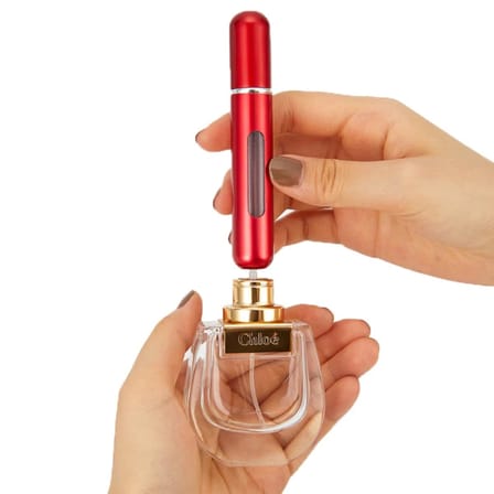 Outdoor Outlet Parfüm Şişesinden Dolabilir Yedek Cep Parfüm Şişesi Aparatı