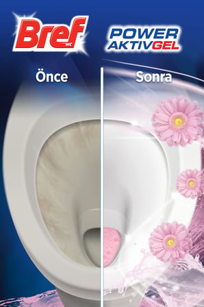 Bref WC Power Aktiv Jel Çiçek Kokulu Tuvalet Temizleyici 1 x 700 ml, Jel Çiçek 700 ml