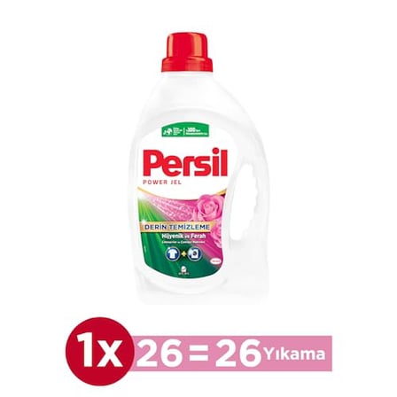 Persil Power Jel Derin Temizleme Gülün Büyüsü 26 Yıkama Sıvı Çamaşır Deterjanı 1 x 1690 ml