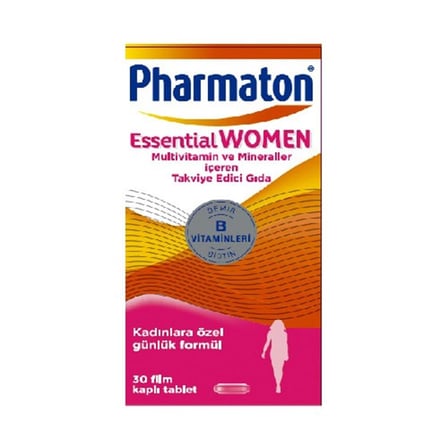 Pharmaton Women, 30 Tablet (Biotin, Demir, Vitamin B, Multivitamin ve Mineraller)