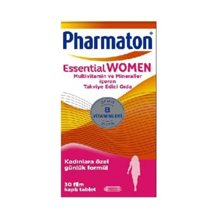 Pharmaton Women, 30 Tablet (Biotin, Demir, Vitamin B, Multivitamin ve Mineraller)