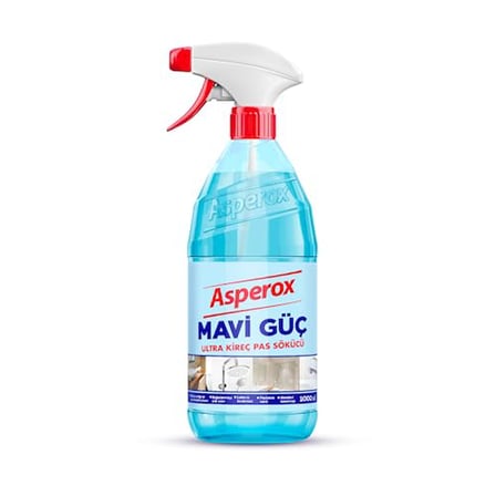 Asperox Mavi Güç Kireç Çözücü Sprey 1000 ml