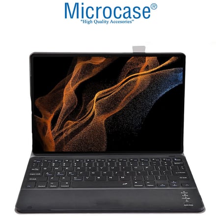 Microcase S8 Ultra X900 14.6 inch Tablet Bluetooth Klavyeli Standlı Kılıf - BKK1