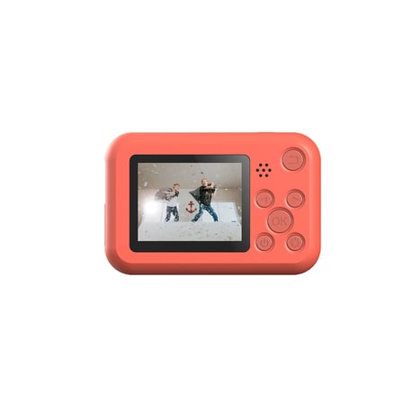 SJCAM FunCam Çocuklar için Fotoğraf Makinesi ve Kamera 1080p 12MP 2'' HD Ekran Çerçeveler ve Komik Filtreler Snake ve Tetris Oyunları Otomatik Kapanma Zamanlayıcı Hızlandırılmış Çekim Kırmızı