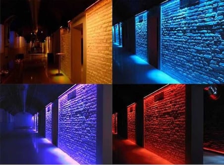 WALLWASHER RGB (Kumandalı) LED AYDINLATMA 20-30-35-50-67-100 CM Duvar ve Ağaç Boyama (100)