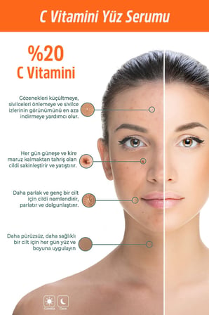 Jiyu%20 C Vitamini (Ascorbic Acid) İçeren Yüz Serumu, 30 ml – Cilt Bakım ve Nem Desteği İçin Hafif Formül