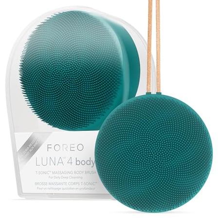 FOREO LUNA 4 vücut - Vücut Fırçası - Tüm Vücut Cilt Bakımı - Peeling Vücut Temizleyici - Losyon Aktivitelerinin Emilimini Artırır - Premium Lenfatik Drenaj Cilt Bakım Aleti - Su Geçirmez - Şarj