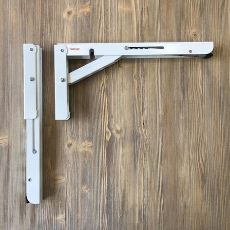 Gürçay Hırdavat Katlanır Tekne Karananan Masa Ayağı 30cm 1 Takım Beyaz, Gürçay Hırdavat